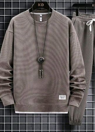 Two piece outfit of a hoodie and sweatpants